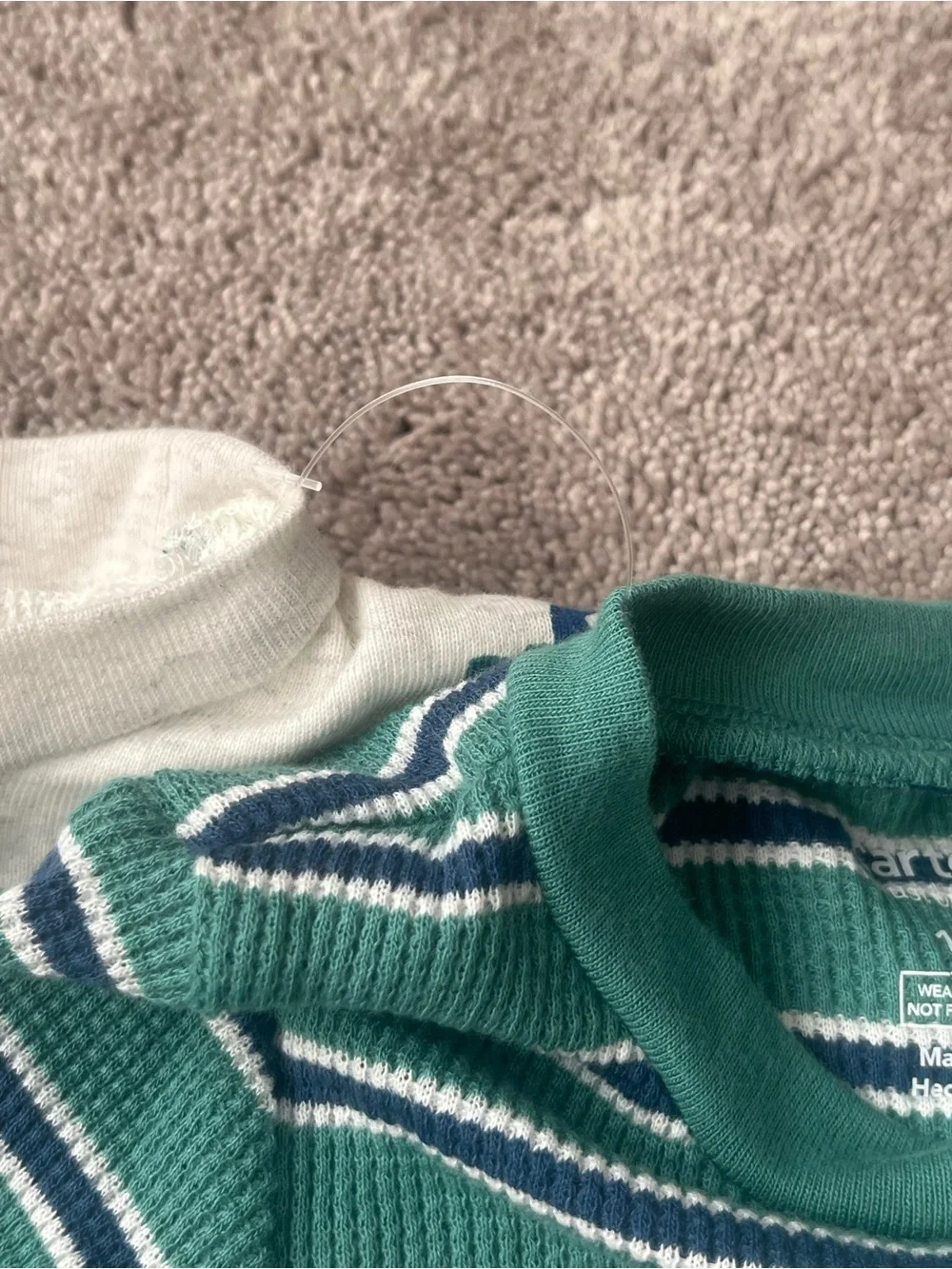 Carter's Green Truck Print & Green Striped 2-Pack Pajama Set